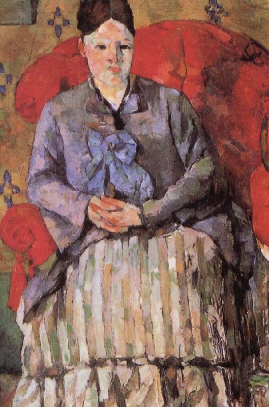 Paul Cezanne madame cezanne in a red armcbair France oil painting art